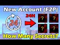 How Many Secrets Can We Get On A New F2P Account In 24 Hours?? Anime Defenders Roblox