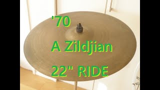 '70 Old A Zildjian（Aジルジャン）ライド 22\