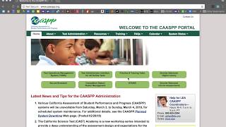 CAASPP/SBAC Practice Test Tutorial