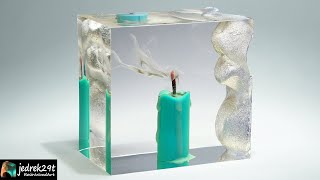 Candle SMOKE in Epoxy Resin. DIY the easy way / RESIN ART