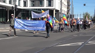 Ostermarsch am Bonner Bertha-von-Suttner-Platz am 16.04.22