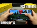 Poco M3 PRO 5G PUBG Test 6/128 ★ Dimensity 700 PUBG ★ Gaming, Gyroscope, Temperatures, Throttling