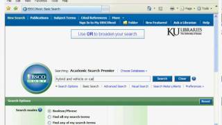 KU Libraries - Effective Searching