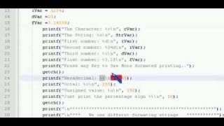 C Programming Tutorial 20 Escape Sequences & Format Specifiers C C++