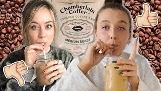 coffee addict tries emma chamberlain's "chamberlain coffee"