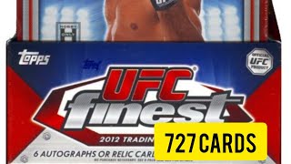 TOPPS UFC FINEST 2012 HOBBY BOX! 8 HITS!