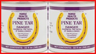 Horse Health Pine Tar, Natural Topical Antiseptic for Use on Horse Hooves, Helps Retain Moisture