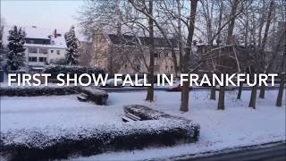 Germany: Snowfall I Schneefall in Frankfurt HD