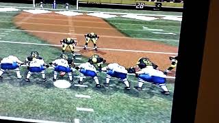 madden 2004, blocked Field goal.PS2, my team actually blocked Field Goal. I didn't do anything.