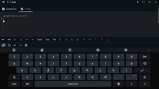 Lua tutorial - 1-1 - hello world