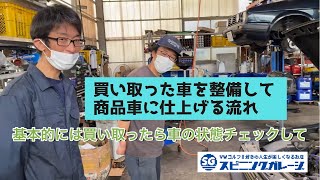 買い取ったゴルフⅡの整備内容を決めてから販売車両にするまでの流れ