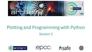ARCHER2: Plotting and Programming with Python - 1