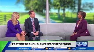 Lexington Public Library's Clarissa Thomas discusses the reimagined Eastside Makerspace on FOX 56