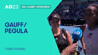 Gauff/Pegula On-Court Interview | Australian Open 2023 Third Round