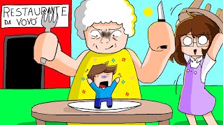 RESTAURANTE DA VOVÓ É HORRÍVEL 💥 (Destroy Grandma Roblox)