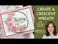 Create A Crescent Wreath with Coloring Stencils