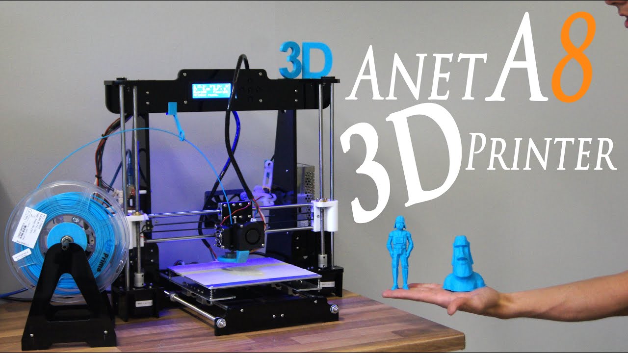 Best Cheap DIY 3D Printer Kit Anet A8 - RCLifeOn - YouTube