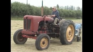 Haymaking with David Brown 950 \u0026 Lister tedder July 2004.