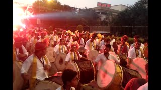 Nashik Dhol by Morya Dhol Tasha Pathak, Mumbai @ Vashi Ganesh Aagman