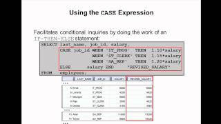 Oracle SQL Video Tutorial 26 - CASE Statements