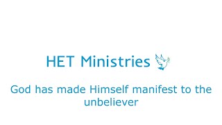 God Has Made Himself Manifest to the Unbeliever - Jeremy Wilson