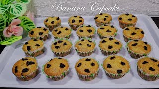 Resep Simple Banana Cupcake || Enak Lembut dan Wangi