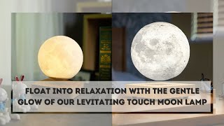 Magnetic Levitating Moon, Jupiter \u0026 Saturn Lamp – 3D Floating Light for Romantic Home Décor