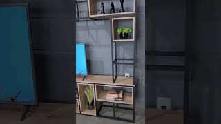 Estante estilo industrial para TV - Tok Industrial