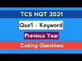 TCS NQT 2021 | Part - 1 | Previous Year Question |  C | Java | Python | The Coding Bytes