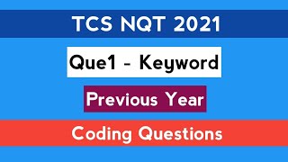 TCS NQT 2021 | Part - 1 | Previous Year Question | C | Java | Python | The Coding Bytes