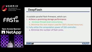 FAST '20 - Scalable Parallel Flash Firmware for Many-core Architectures