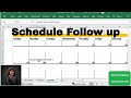 Schedule follow up for clients in Excel