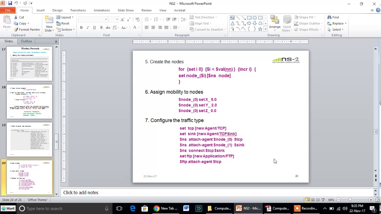 Ns2 Program 4 Youtube