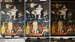 Kopia obrazu Boscha z @PracowniaTemper painting Bosch’s Garden of earthly delights