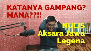 TERNYATA SUSAH!! NULIS TEMBUNG NGANGGO AKSARA JAWA LEGENA