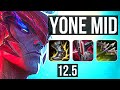 YONE vs RUMBLE (MID) | 6/1/5, 600+ games | NA Master | 12.5