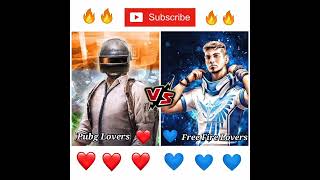 😱PUBG vs FREE FIRE अब देखते हैं कौन जीतेगा😱अपना Game को support करों #short #freefire #pubgmobile