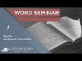 Apostles and Apostolic Communities - Session 1