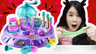 รีวิว เครื่องทำสไลม์ ~ ของเล่นสุดฮิต!! ทำง่ายมากเว่อร์ ♡ | Slime Factory