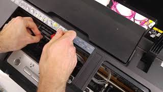 Remove Epson cartridge Chip board / Print head replacement R2880 R2000 R2400 R1800 R1900