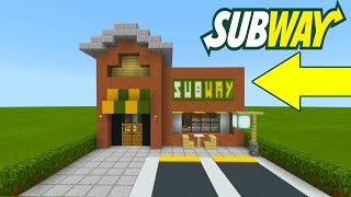 Minecraft Tutorial: How To Make A Subway (Restaurant) "2019 City Tutorial"