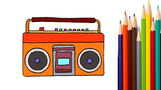 radio drawing | how to draw radio | radio drawing video | drawing radio | how to draw radio for kids