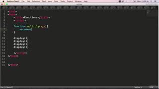 JavaScript Functions With Parameters