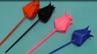 How to Make a Lotus Flower Origami Paper - EASY STEP