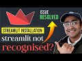 How to install STREAMLIT in python | Install streamlit in VSCODE 🤩