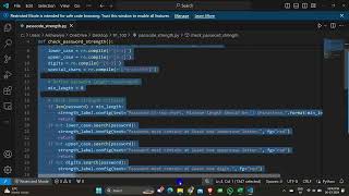 Password Strength Checker with Tkinter GUI
