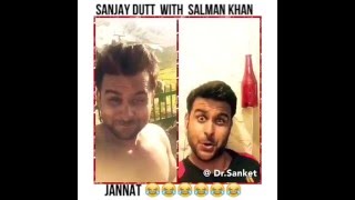 Salman Khan with Sanjay Dutt - JANNAT '