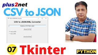Convert CSV to JSON or XML with Tkinter and Pandas | Python GUI Tutorial #dataexport #dataimport