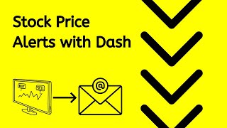 Stock Market Python App with Email SMS alerts - Plotly Dash