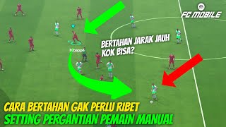 CARA BERTAHAN DI FC MOBILE GAK PERLU RIBET CUKUP SETTING PERGANTIAN MANUAL